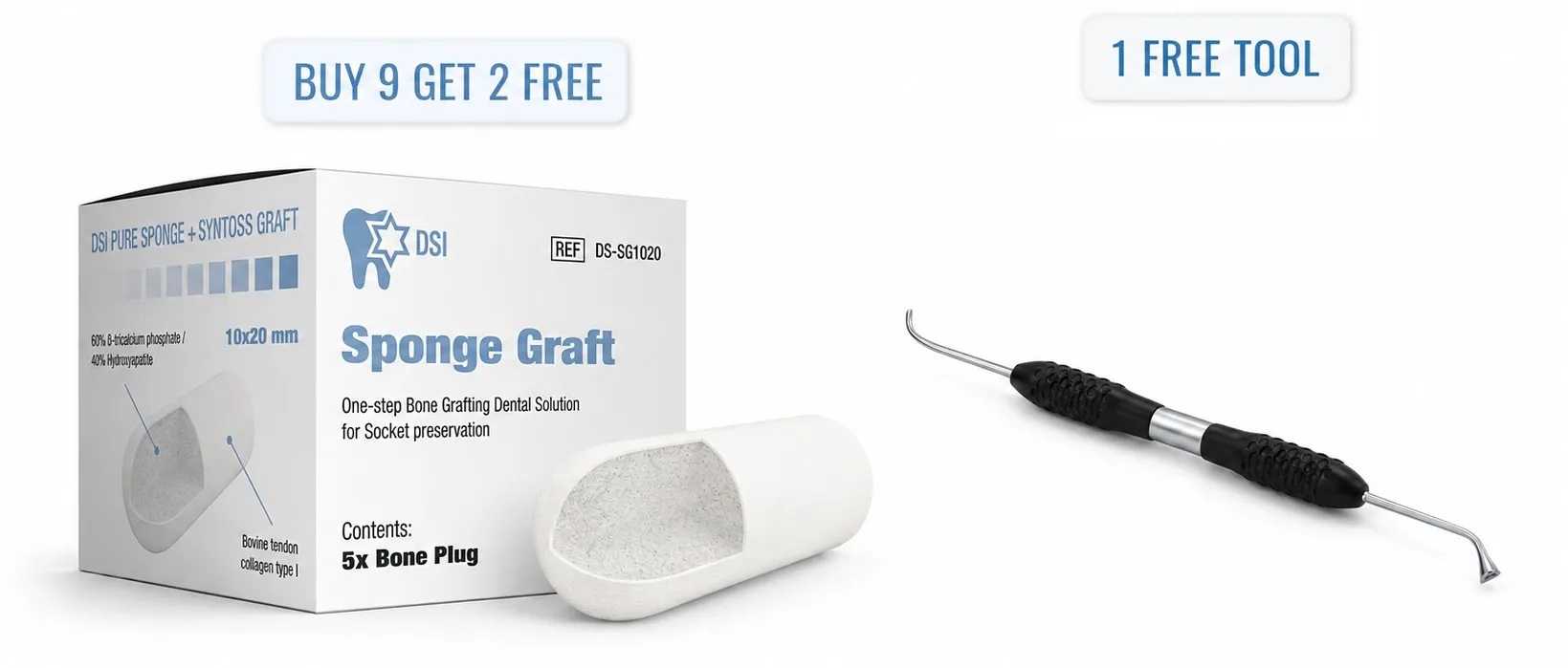 SpongeGraft: buy 9, get 2 boxes and 1 placement tool free