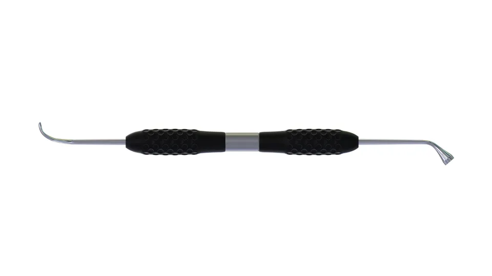 Double-sided bone graft placement tool: spatula and bone pusher, autoclavable