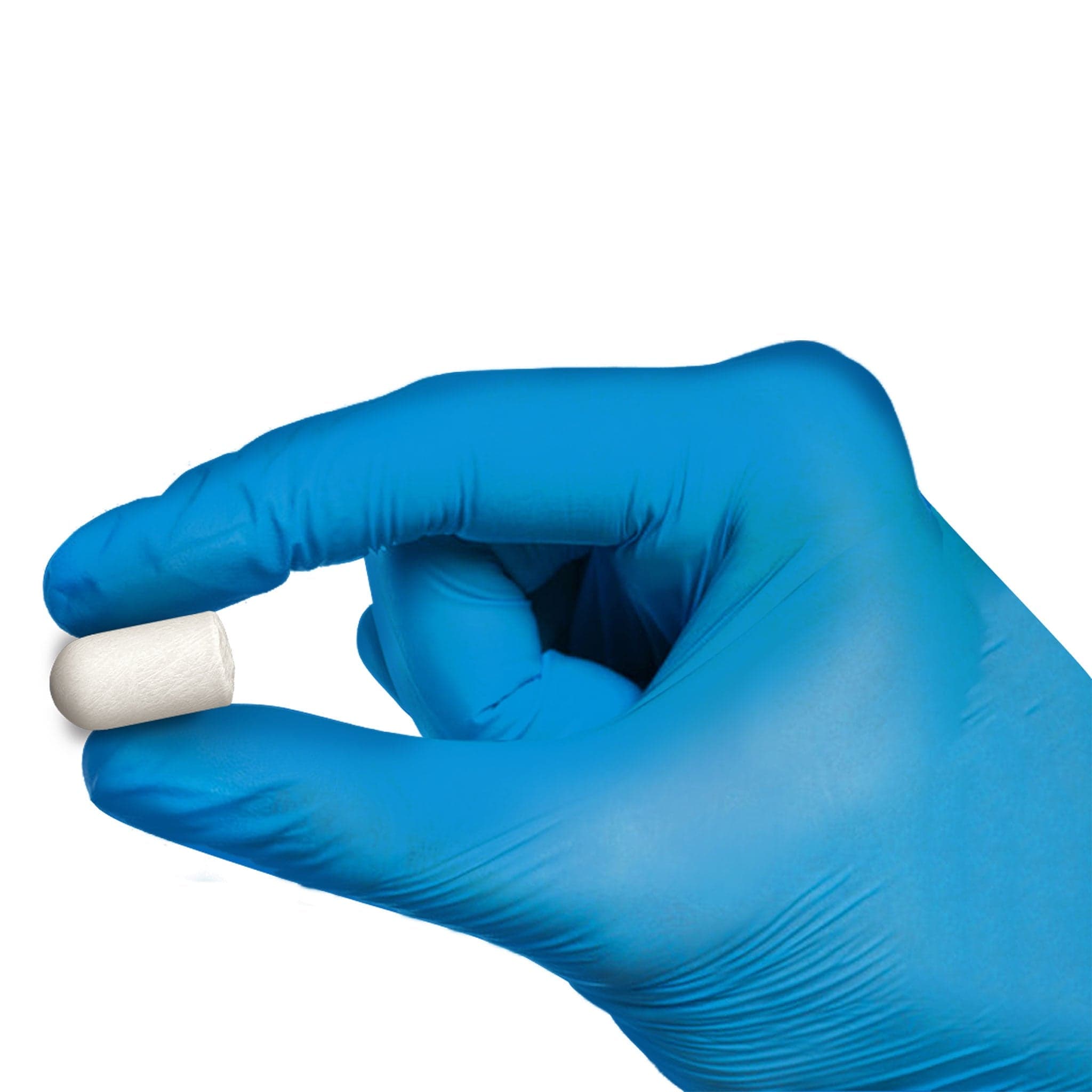 Bone graft plug being handled chairside before placement into an extraction socket