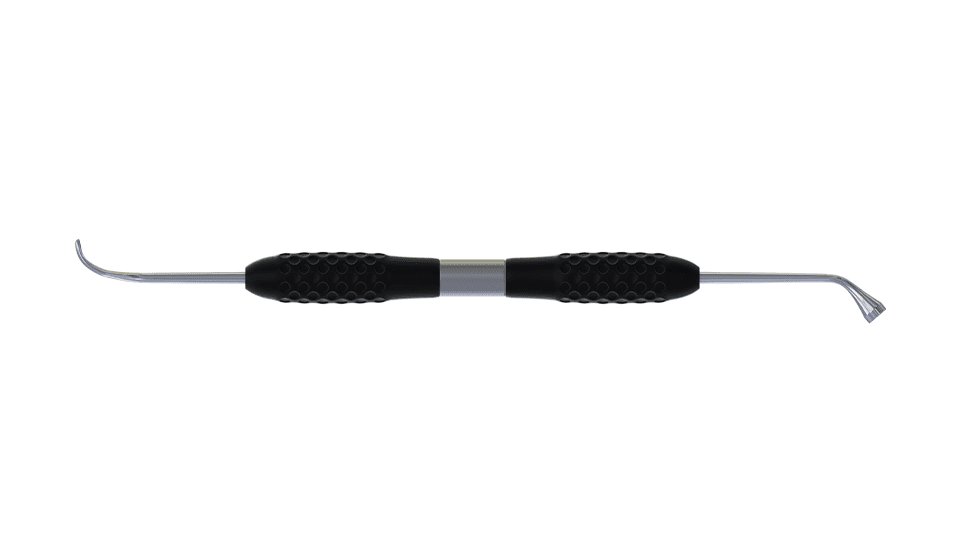DSI double-sided bone graft placement tool — spatula and bone pusher, autoclavable